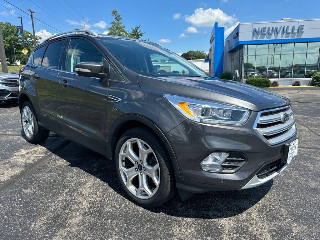 2019 Ford Escape Titanium in Silver — front three-quarter view