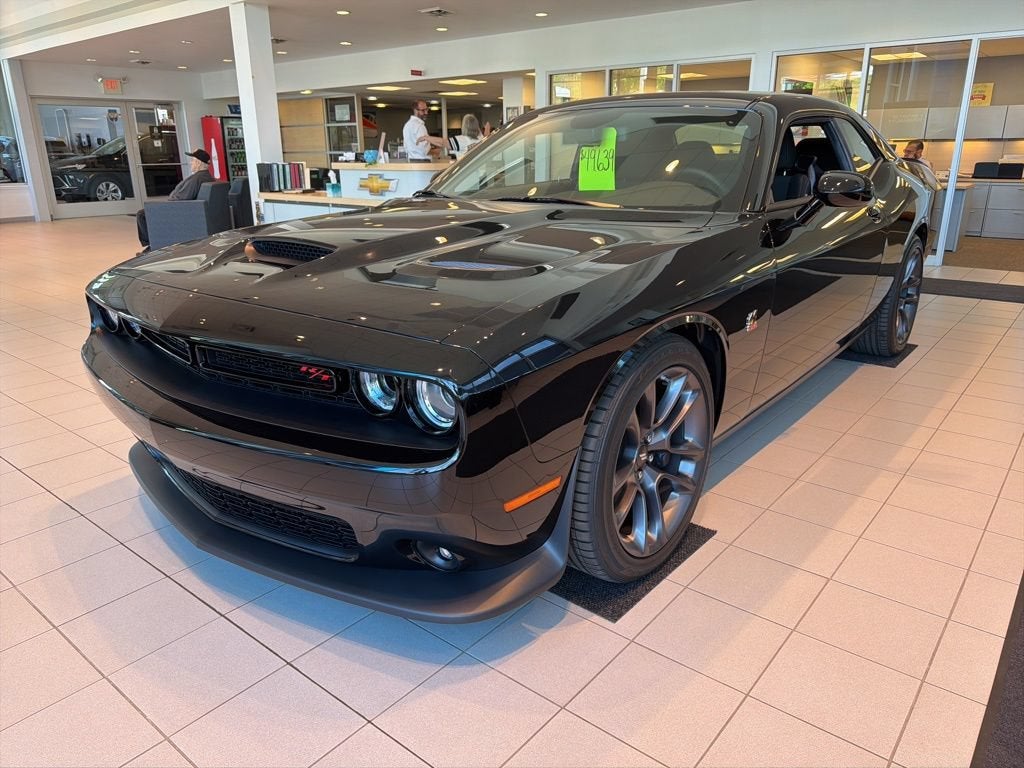 2023 Dodge Challenger R/T Scat Pack in Black — front three-quarter view
