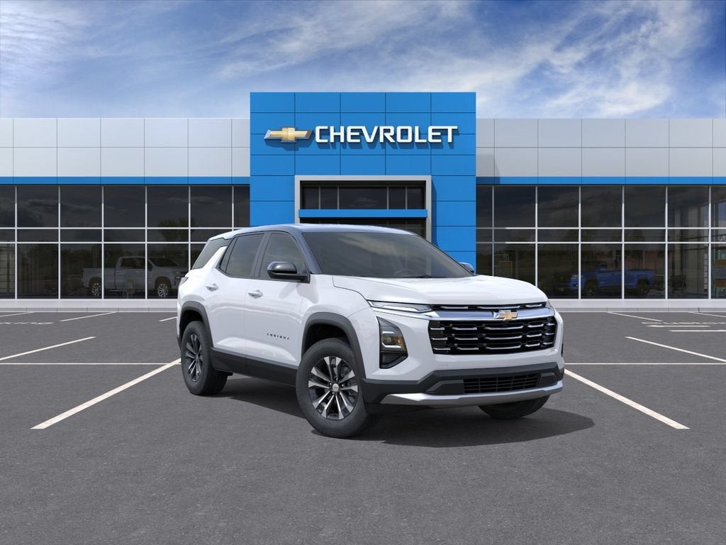 2027 Chevrolet Equinox AWD LT in Summit White — front three-quarter view