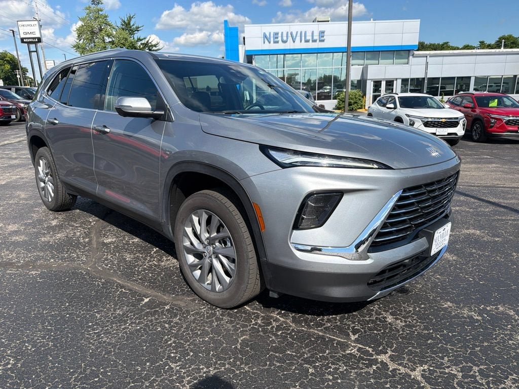 2025 Buick Enclave Preferred in Moonstone Gray Metallic — front three-quarter view