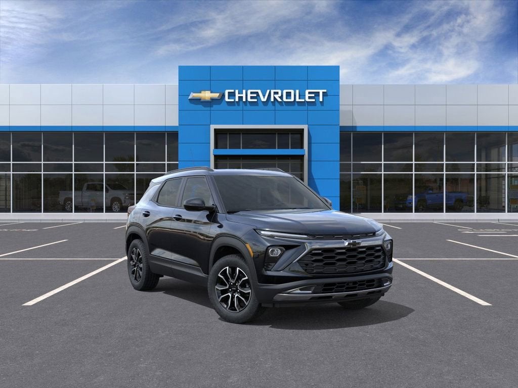 2026 Chevrolet Trailblazer ACTIV in Mosaic Black Metallic — front three-quarter view